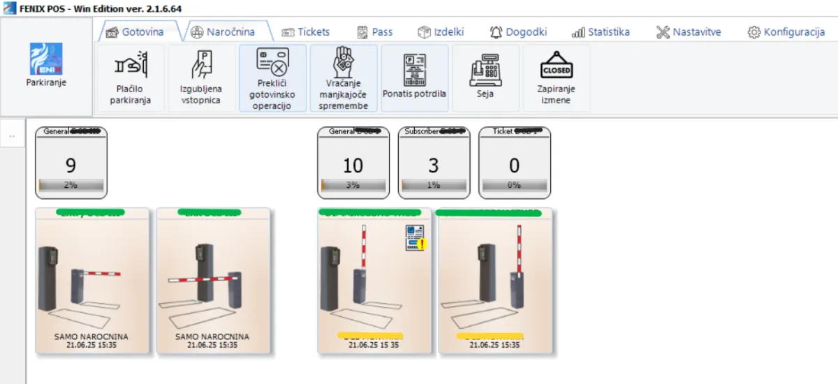 Programske rešitve in nadzorni center