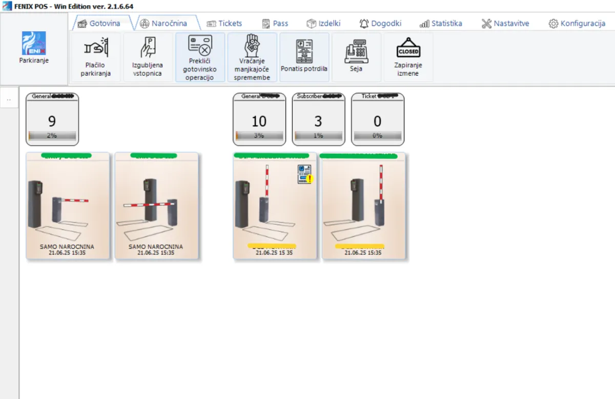 Programske rešitve in nadzorni center